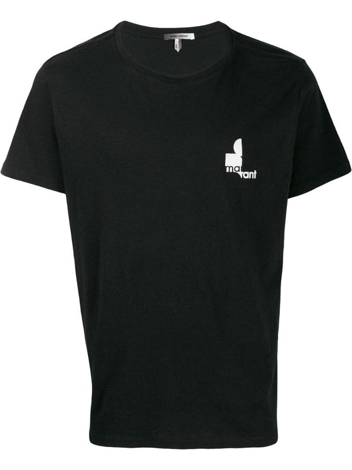 Isabel Marant Logo Print T-shirt - Black