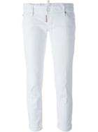 Dsquared2 Pat Jeans, Women's, Size: 42, White, Cotton/spandex/elastane