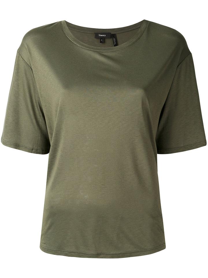 Theory - Eligia Blouse - Women - Viscose - S, Green, Viscose
