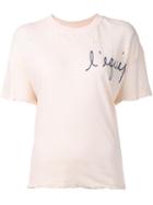 The Squad 'l'equip' Print T-shirt, Women's, Size: Xs, Nude/neutrals, Cotton