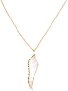 Garrard Yellow Gold Wing Pendant Necklace - Metallic