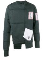 Liam Hodges Patchwork Sweatshirt, Men's, Size: Medium, Grey, Cotton