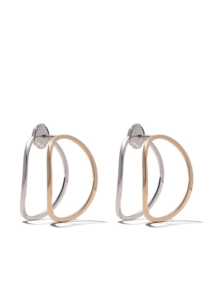 Delfina Delettrez 18kt Rose And White Gold Little Earclipse - White