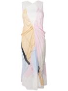 Victoria Beckham Gathered Striped Dress - Multicolour