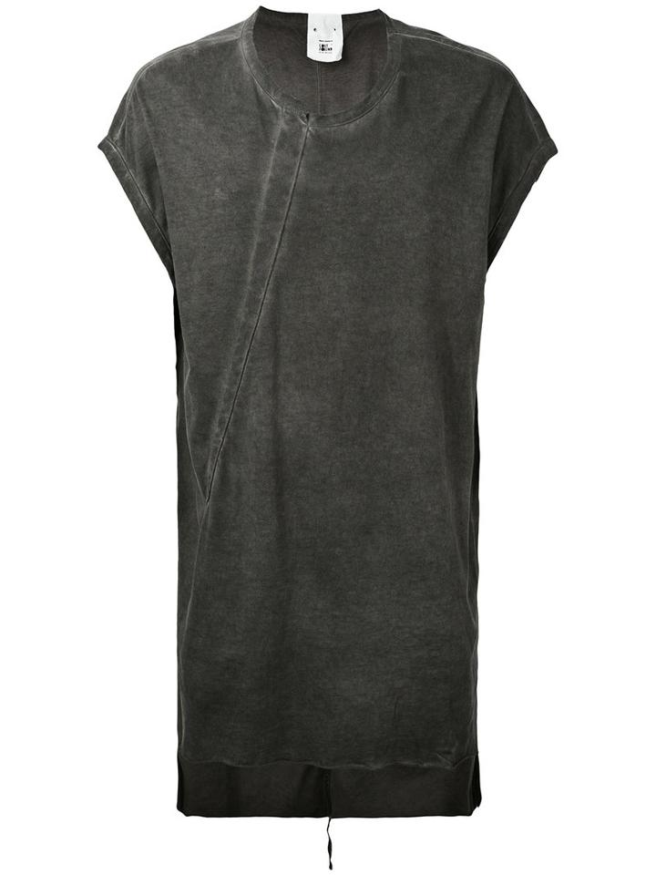Lost & Found Rooms - Pleat Tunic - Men - Cotton - S, Grey, Cotton