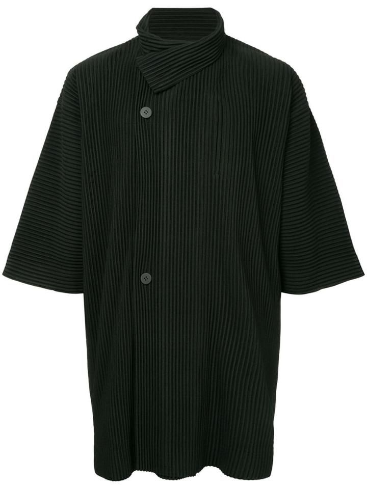 Homme Plissé Issey Miyake September Coat - Black