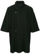 Homme Plissé Issey Miyake September Coat - Black