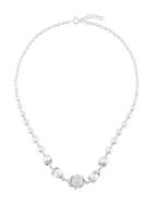 Kasun London Orb & 3 Pearls Necklace - Metallic