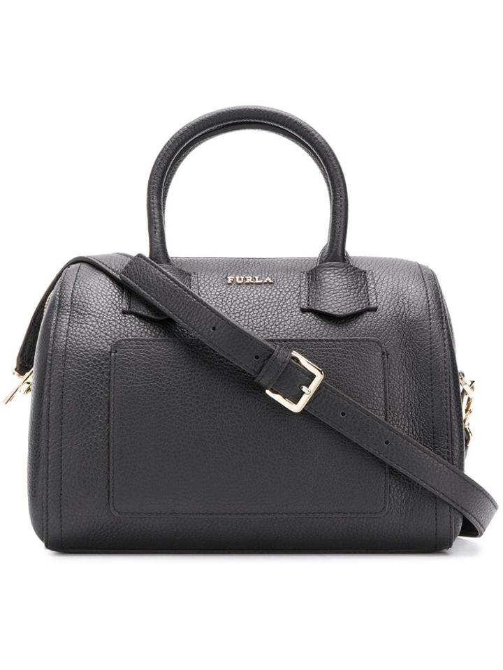 Furla Alba Small Satchel Bag - Black