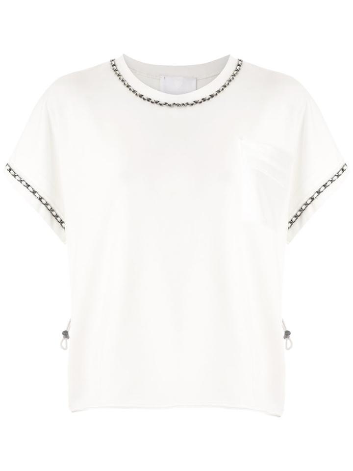 Andrea Bogosian Embellished Poços T-shirt - White