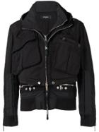 Dsquared2 Two Tiered Bomber Jacket - Black