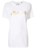 White Printed Arabic Metallic You As Is T-shirt