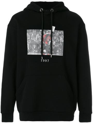 Throw Back Jordan Patch Hoodie - Black