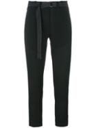 Ann Demeulemeester Cropped Trousers, Women's, Size: 36, Black, Virgin Wool/cotton/rayon