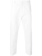 Jil Sander Dropped Crotch Chinos - White