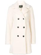 Emporio Armani Double Breasted Coat - White