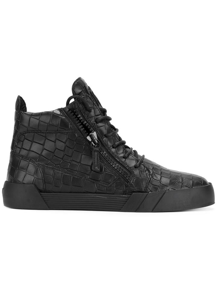Giuseppe Zanotti Design Dave Hi-top Sneakers - Black