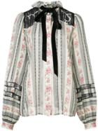 Marc Jacobs - Victorian Bow Blouse - Women - Silk/cotton - 6, White, Silk/cotton