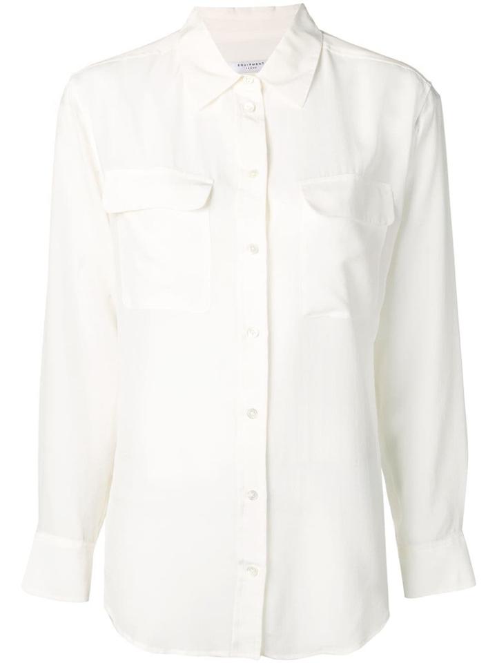 Equipment Classic Satin Shirt - White