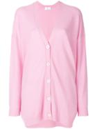 Allude Classic Designer Cardigan - Pink & Purple