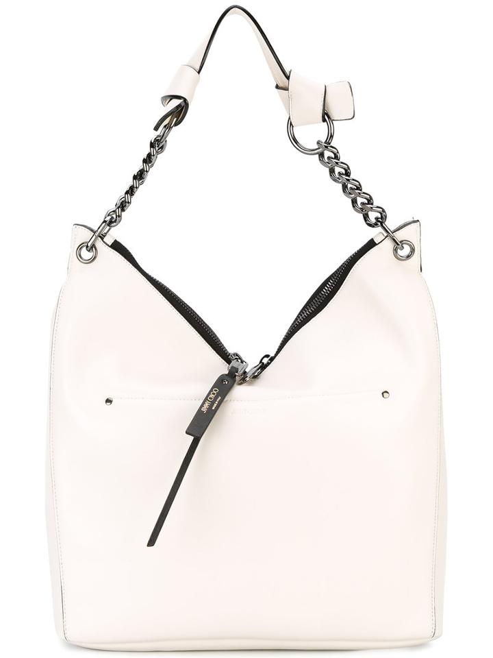 Jimmy Choo - Ravenna Tote Bag - Women - Calf Leather - One Size, White, Calf Leather