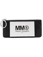 Mm6 Maison Margiela Logo Patch Coin Pouch - Black