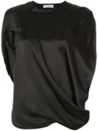 Jw Anderson Asymmetric Bonded Circular Top - Black