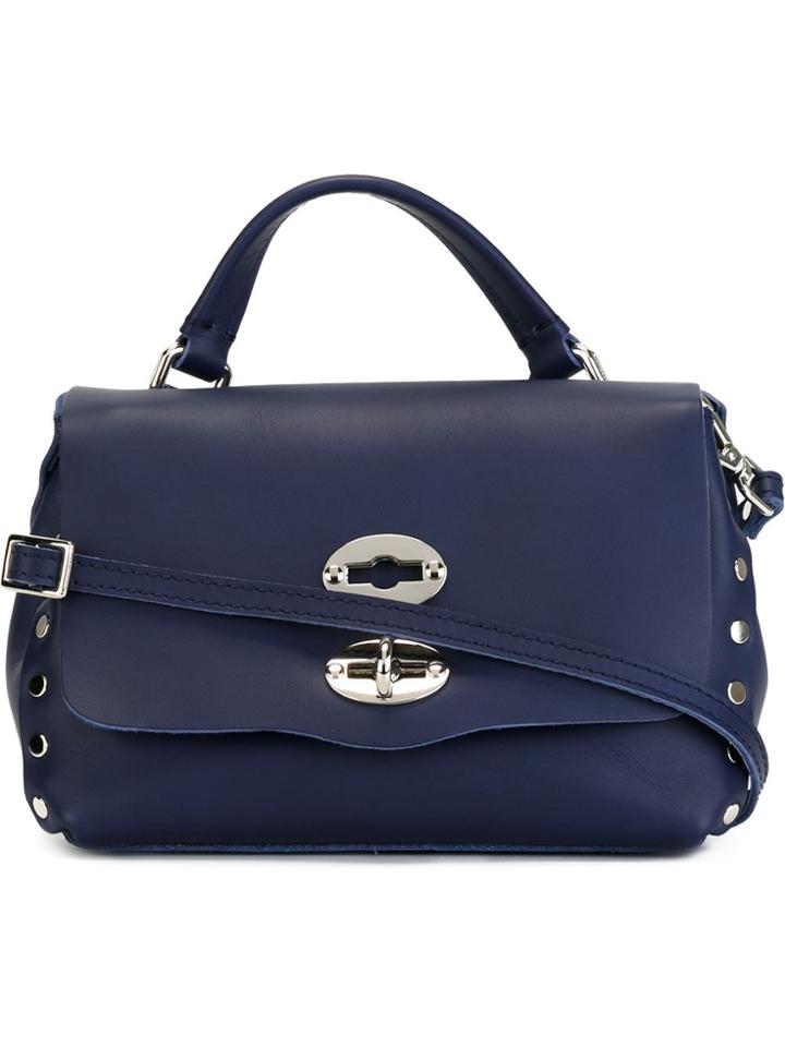 Zanellato Small Postina Crossbody Bag - Blue