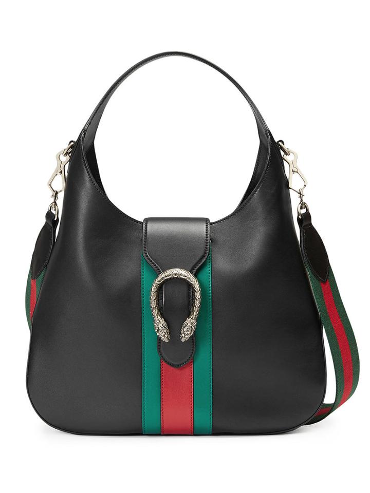 Gucci Dionysus Medium Hobo Tote, Women's, Black, Leather/microfibre