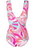 Emilio Pucci Abstract Print Swimsuit - Pink