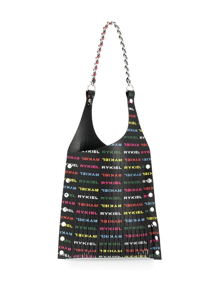 Sonia Rykiel Logo Print Tote Bag - Black