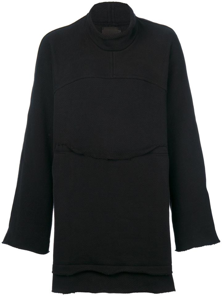 Lost & Found Ria Dunn High Neck Loose-fit Sweatshirt - Black