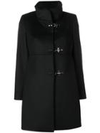 Fay Virginia Toggle Flared Coat - Black