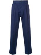 Pt01 Cropped Chino Trousers - Blue