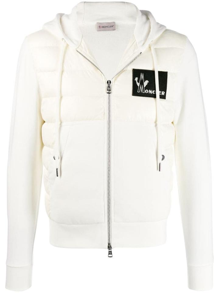 Moncler Padded Zip-up Hoodie - White