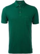 Zanone Chest Pocket Polo Shirt, Men's, Size: Xl, Green, Cotton