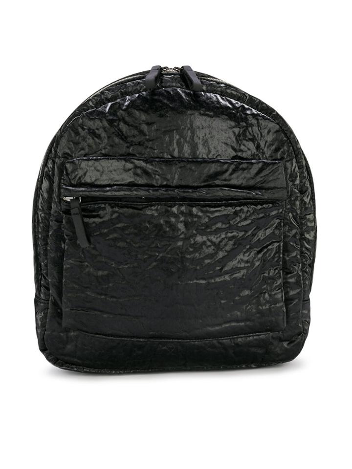 Andorine Crushed Velvet Backpack - Black