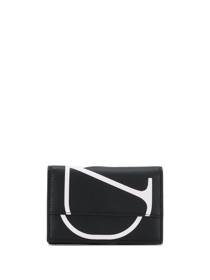 Valentino Valentino Garavani Vring Logo Wallet - Black