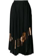 Proenza Schouler Asymmetrical Pleated Skirt - Black