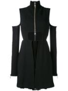 Versus - Cut-out Mini Dress - Women - Viscose/wool - 38, Black, Viscose/wool