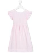 Il Gufo - Pleated A-line Dress - Kids - Cotton/linen/flax - 3 Yrs, Pink/purple