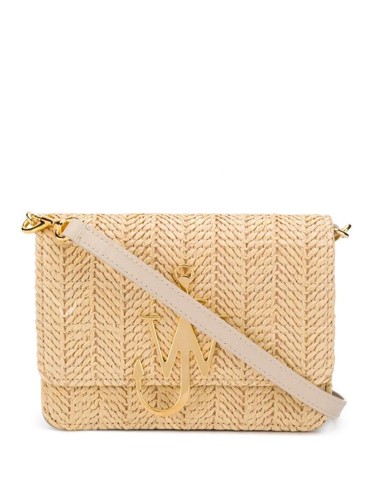 Jw Anderson Woven Anchor Logo Bag - Neutrals