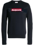 Moncler Printed Logo Sweatshirt - Blue