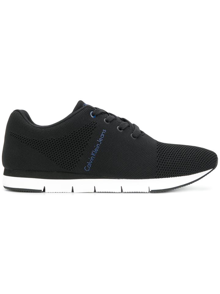 Calvin Klein Jeans Low-top Mesh Sneakers - Black