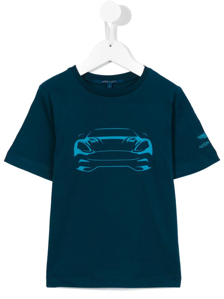 Aston Martin Kids Car Print T-shirt, Boy's, Size: 8 Yrs, Blue