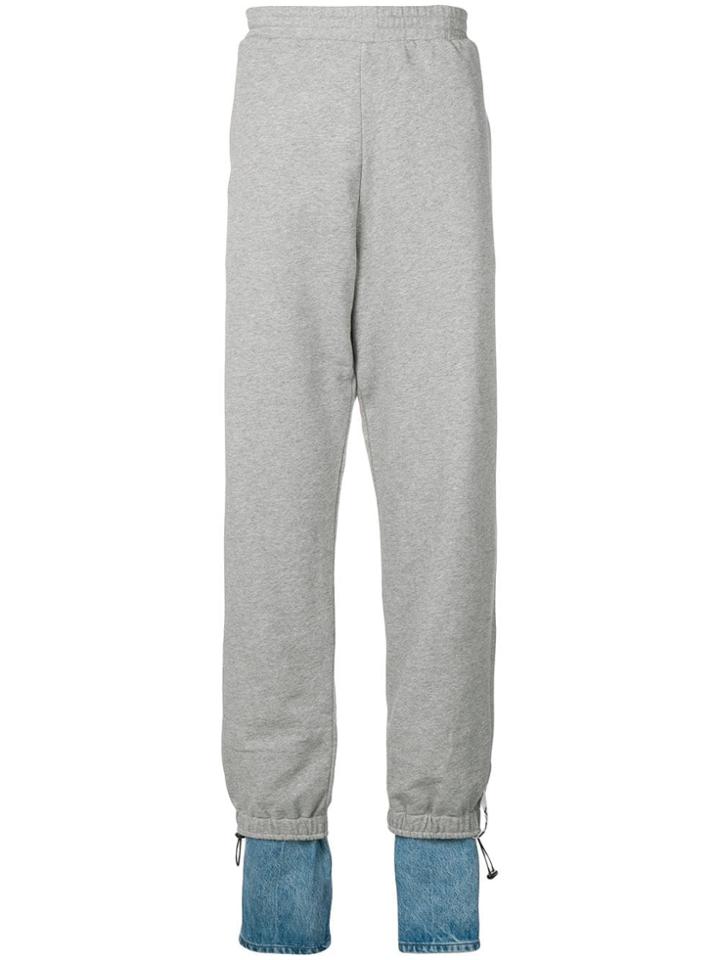 Y/project Denim Cuff Track Pants - Grey