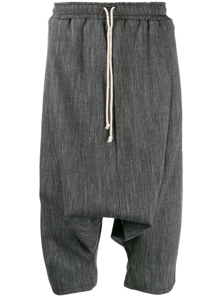 Alchemy Drawstring Cropped Trousers - Grey