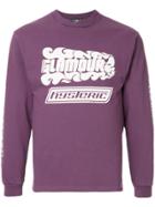 Hysteric Glamour Embroidered Sweatshirt - Pink & Purple