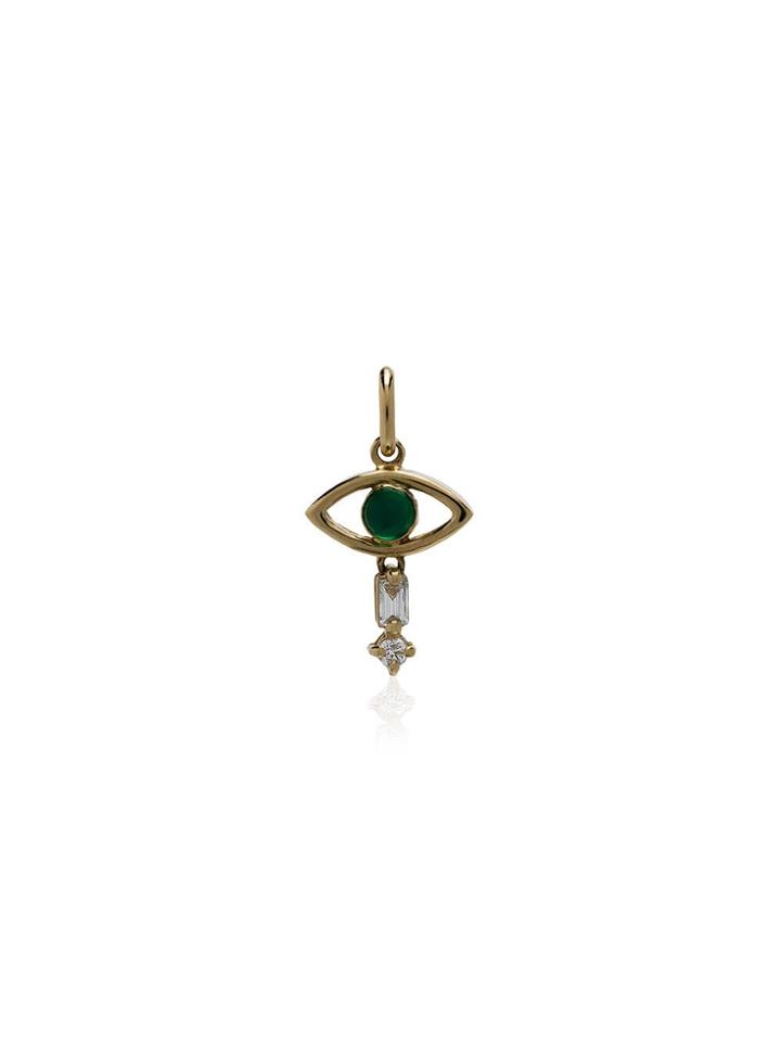 Ileana Makri Emerald Evil Eye Necklance - Green