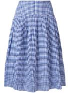 Bellerose Gingham Midi Skirt - Blue